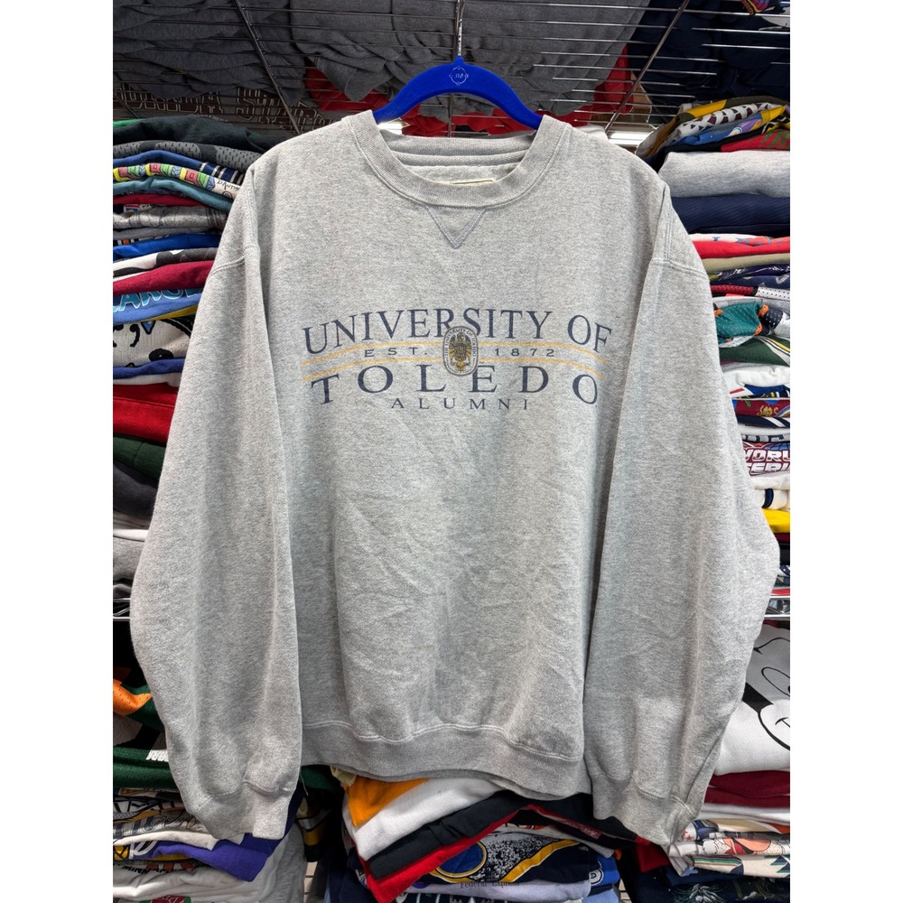 Gear For Sport University of Toledo Alumni Sweatshirt Gray Mens Small 23x27